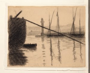 سان تروبيه ، الرصيف المشاهد من حوض بناء السفن ، 1892 بواسطة بول سينياك