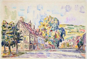 شارع به منزل فريم في نورماندي ، c1925 بواسطة بول سينياك