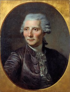 صورة لرجل (تم تحديدها سابقًا مع بيير أوغستين كارون دي بومارشيه (1732 - 1799) رسم بول كونستانت سوير (1823-1903) (من لوحة جان بابتيست غريوز) ، زيت على قماش