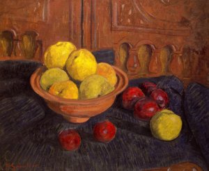 P.Sérusier ، الحياة الساكنة مع التفاح - الرسم ، 1915 بواسطة بول سيروسييه