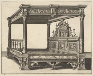 سرير المظلة من Verscheyden Schrynwerck ... [عدة نجارين ...] ، 1658.