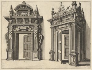 بوابتين خشبيتين من Verscheyden Schrynwerck ... [Plusieurs Menuiseries ...] ، 1658.
