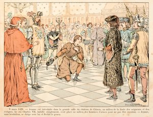 رسم توضيحي مأخوذ من كتاب "جان دارك" بقلم ثيودور كاهو ورسمه بول دي سيمانت (1855-1915): في 9 مارس بواسطة بول دي سيمانت