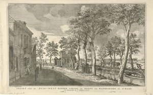 منظر لجنوب غرب Binnensingel (Zuidwal) في لاهاي منظر لـ South-West Binnen Cingel على Delft و Wateringen في لاهاي (العنوان على الجسم) ثمانية وجوه في لاهاي (عنوان المسلسل) بواسطة بيير فوكيه