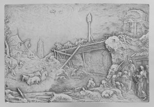 المناظر الطبيعية للنهر ريفيير لاندشاب بواسطة بولوس ويليمز. فان فيانين