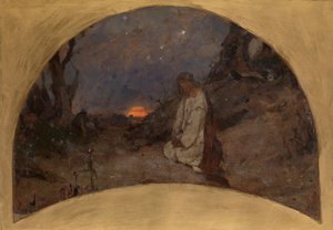 عذاب في الحديقة رسم لكاتدرائية سانت فولوديمرس في كييف ، 1886