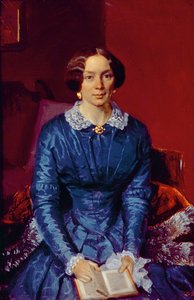 صورة إليزافيتا بتروفنا زدانوفا (1818-55) 1846-47 (زيت على البطاقة)