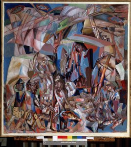 "" قارب الصيد "(قارب صيد) لوحة رسمها بافيل نيكولايفيتش فيلونوف (1883-1941) 1913-1914 متحف الدولة الروسي ، سانت بطرسبرغ بواسطة بافيل نيكولايفيتش فيلونوف