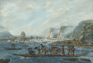 مشهد العبارة على Susquehanna في Wright's Ferry ، بالقرب من Havre de Grace ، 1811-ca. 1813. بواسطة بافل بتروفيتش سفينين