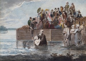 غمر فيلادلفيا قائل بتجديد عماد خلال عاصفة ، 1811-كاليفورنيا. 1813. بواسطة بافل بتروفيتش سفينين