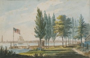 فيلادلفيا عبر نهر ديلاوير ، 1811-كاليفورنيا. 1813. بواسطة بافل بتروفيتش سفينين