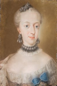 صورة لجوليان ماري 1729-1796 ، ملكة الدنمارك والنرويج ، منتصف القرن الثامن عشر.