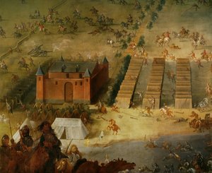 حرب الثلاثين عامًا: معركة ديدنهوفن في عام 1639، عندما هزم جنرال الرابطة الكونت بيكولوميني القوات الفرنسية ... بواسطة بيتير سنايرس