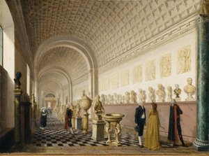 المعرض الداخلي للمتحف الملكي في القصر الملكي ، ستوكهولم ، 1796 بواسطة بير هيلستروم
