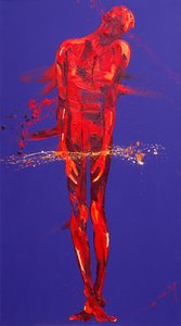 يسوع محكوم عليه - المحطة 1 (زيت على قماش)