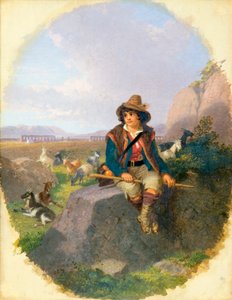 "راعي الماعز في Romas Campagna" ، 1870 بواسطة بنري ويليامز