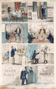 السبع اعمار للشرب ، بوب ج. 1872 (نقش ملون يدويًا)