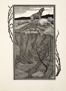سابينوس وكلبه ، من حكاية مائة من الحيوانات ، حانة. 1924 بواسطة بيرسي جيه. بيلينجشيرست