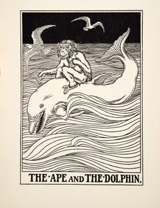 The Ape and Dolphin ، من A Hundred Fables of Aesop ، pub.1903