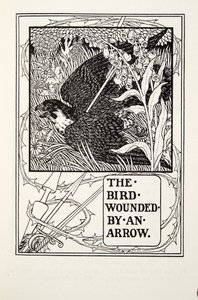 الطير مصاب بسهم ، من Fontaine Fables ، حانة. 1905