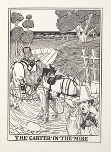 كارتر في ميري ، من Fontaine Fables ، حانة. 1905 (نقش) بواسطة بيرسي جيه. بيلينجشيرست
