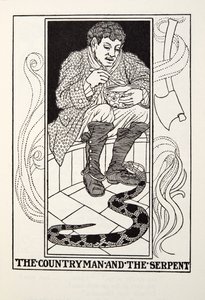 المواطن والأفعى ، من Fontaine Fables ، حانة. 1905
