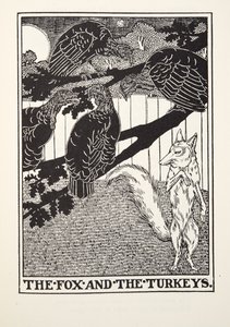 الثعلب وتركيا ، من Fontaine Fables ، حانة. 1905