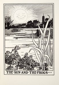 الشمس والضفادع ، من Fontaine Fables ، حانة. 1905