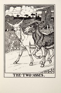 الحمير ، من Fontaine Fables ، حانة. 1905