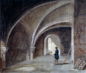 سرداب تحت كنيسة سانت جيمس إن ذا وول ، وود ستريت سكوير ، مدينة لندن ، 1855. بواسطة بيرسي وليام جوستين