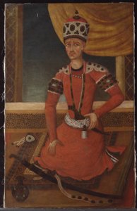Aga Muhammad Khan Qajar, c.1820 بواسطة Persian School