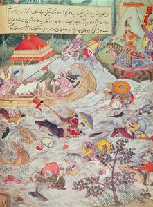 رسم توضيحي من تاريخ أحفاد تيمور بواسطة المدرسة الفارسية