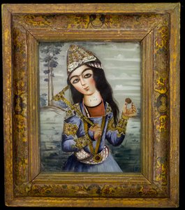 صورة لشاب ، 1828-189 بواسطة المدرسة الفارسية