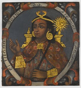 Atahualpa (c.1502-33) الرابع عشر والأخير ملك الإنكا ، منتصف القرن الثامن عشر