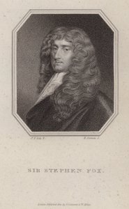 Sir Stephen Fox, English politician (engraving) بواسطة بيتر (بعد) ليلي