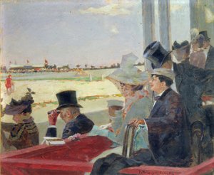 سباق الخيل ، 1902 (زيت على خشب)