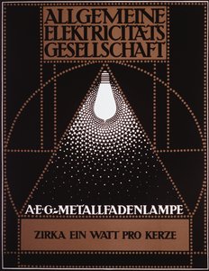 ملصق إعلاني لشركة جنرال إلكتريك [AEG] 1910