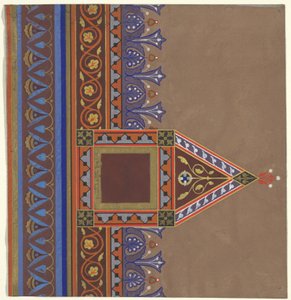 تصميم الديكور لمكتبة بروكلين ، 1868-69