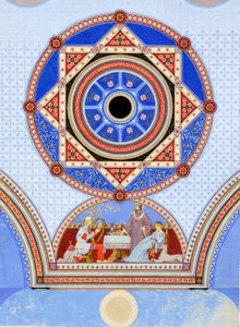 دار الأوبرا في أوتاوا ، أوتاوا ، إلينوي ، تصميم استنسل الحائط ، ج. 1875.