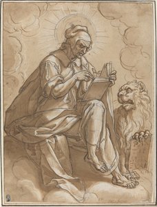 القديس مرقس الإنجيلي بواسطة بيتر كانديد بعد Heinrich Aldegrever بعد Georg Pencz