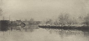 A Frosty Morning at Coltishall ، 1890-1891 ، طُبع عام 1893. بواسطة بيتر هنري ايمرسون
