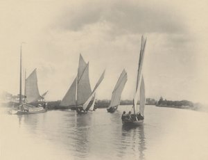 مباراة إبحار في هورنينغ، 1885 (صورة فوتوغرافية) بواسطة بيتر هنري ايمرسون