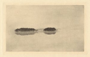 البحيرة الوحيدة، في عام 1895 أو قبل ذلك (الصورة) بواسطة بيتر هنري ايمرسون