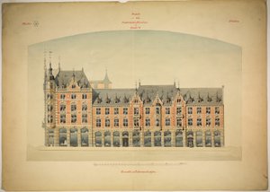 مبنى Rathskeller الجديد ، هاله (Saale) ، ساكسونيا أنهالت ، ألمانيا ، الارتفاع