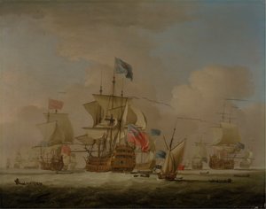 رجال الحرب البريطانيون و Sloop بواسطة بيتر مونامي