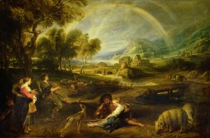 Landscape with a Rainbow بواسطة بيتر بول روبنز