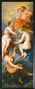 Les Parques filant le destin de la reine Marie de Medicis (لوحة على قماش) بواسطة بيتر بول روبنز