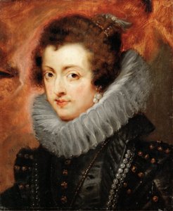 صورة إليزابيث من فرنسا (1602-1644) ، ملكة إسبانيا - بيتر بول روبنز (1577-1640). زيت على خشب ، ج. 1629. الأبعاد: 48.5 × 40.5 سم. متحف تاريخ الفن ، فيين بواسطة بيتر بول روبنز