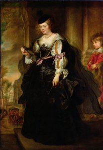 صورة لهيلين فورمينت مع مدرب ، c.1639
