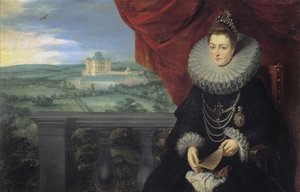 صورة إنفانتا إيزابيلا كلارا يوجينيا من إسبانيا 1566-1633 ، ج. 1615 بواسطة بيتر بول روبنز